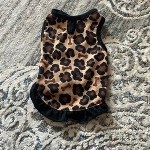 XS dog cheetah print  dress